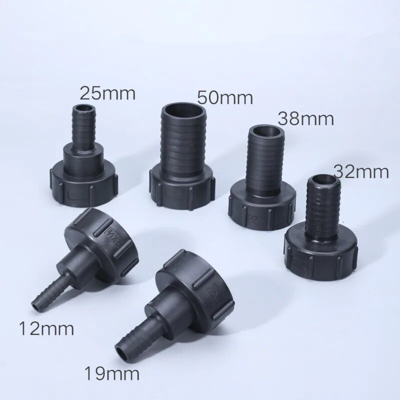 IBC Tank Adapter Inlet 60mm Coarse thread to 1/2\