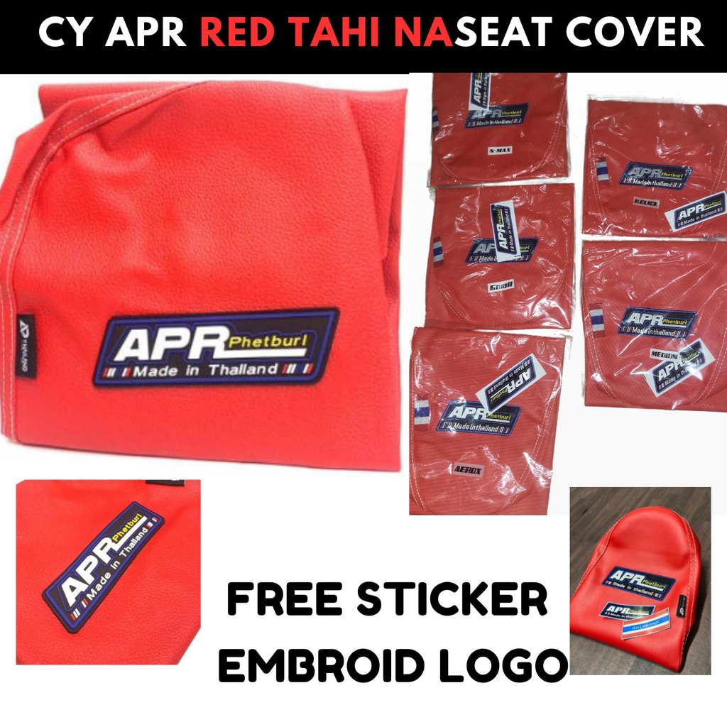 CY APR Red Seat Cover Rusi rfi 175 APR THAILAND SEAT COVER TAHI ETIKETA