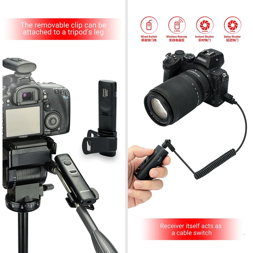 Camera Remote Control 50m Wireless Controller Shutter Release with ...