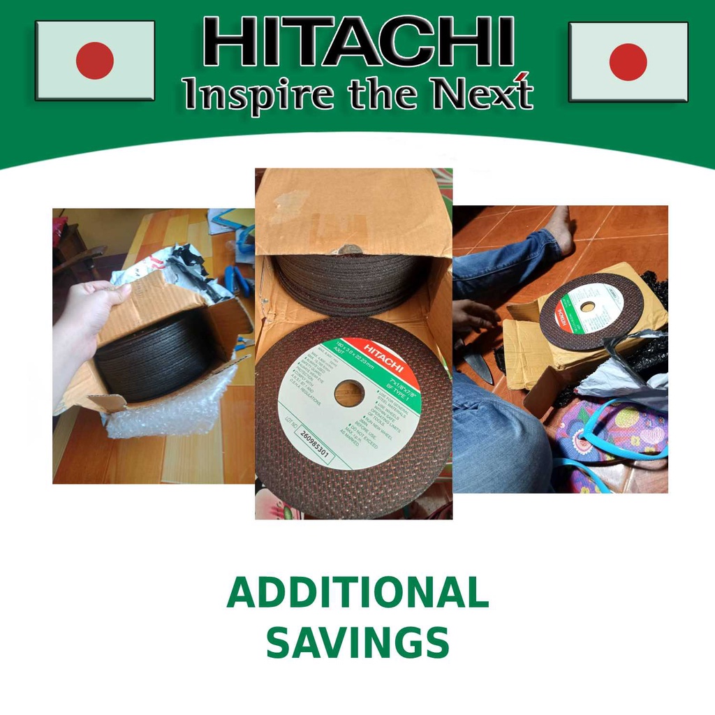 Hitachi [Made in Japan] Cutting Wheel Cut Off Disc 7 inch Metal