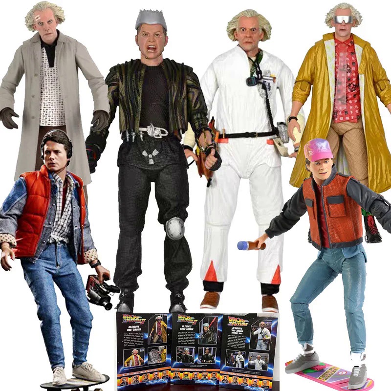 NECA Back To The Future Part II Ultimate Biff Griff Tannen DOC Brown ...