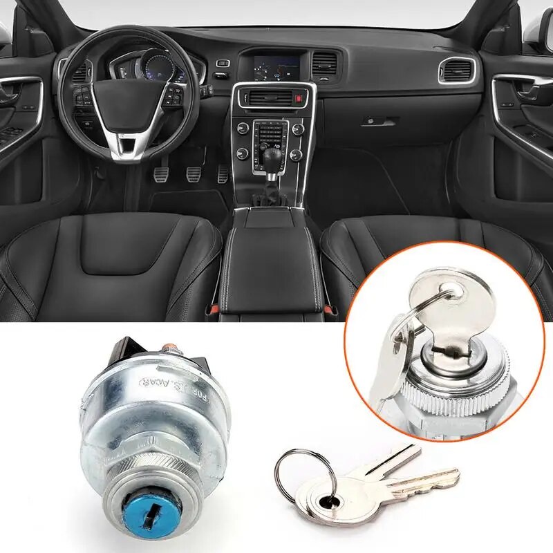 Ignition Key Switch Ignition Lock Cylinder With Key Switch For Car ...