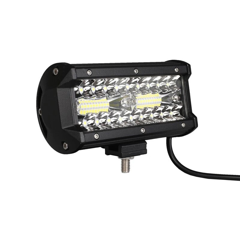 ★Auto LED Light Bar 7\" Inch Car Light 120W 12V 24V Triple Row Combo