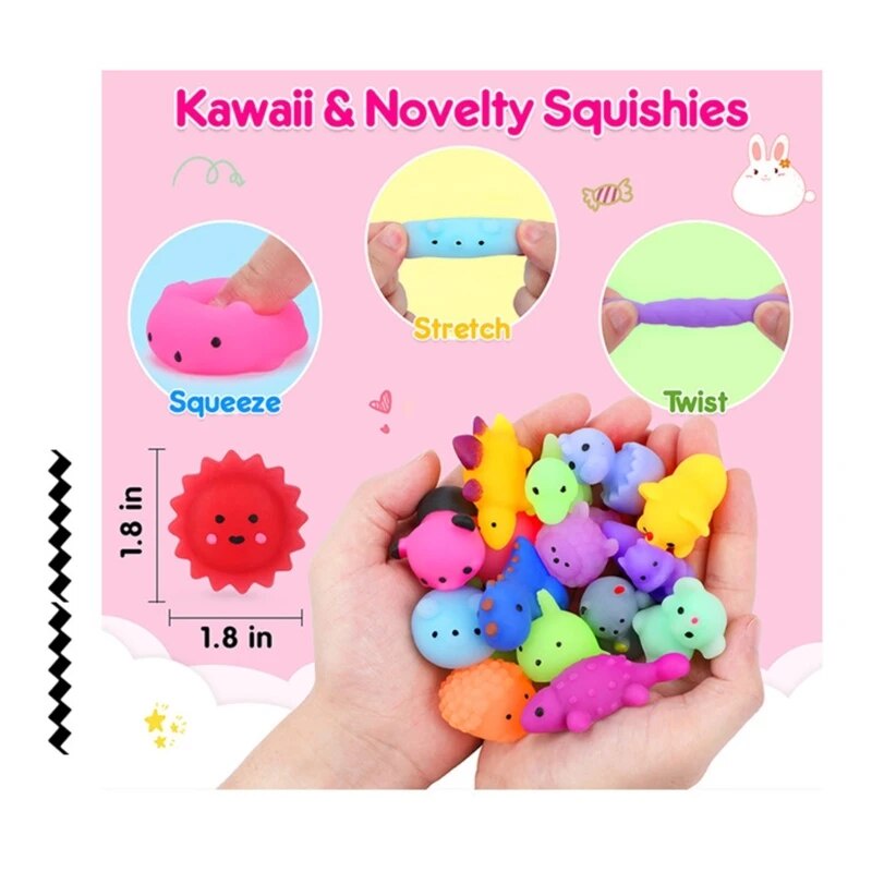 Squeezable Toy TPR Figurine Dinosaur Toy Soft Decompression Toy Stress ...