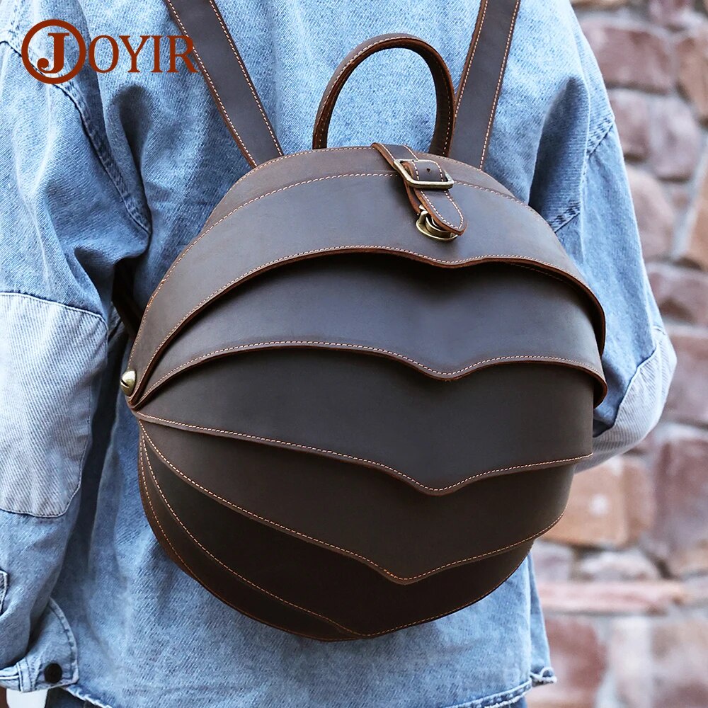 ☬JOYIR Genuine Leather Vintage Mes's Backpack Beetles Style Backpacks ...