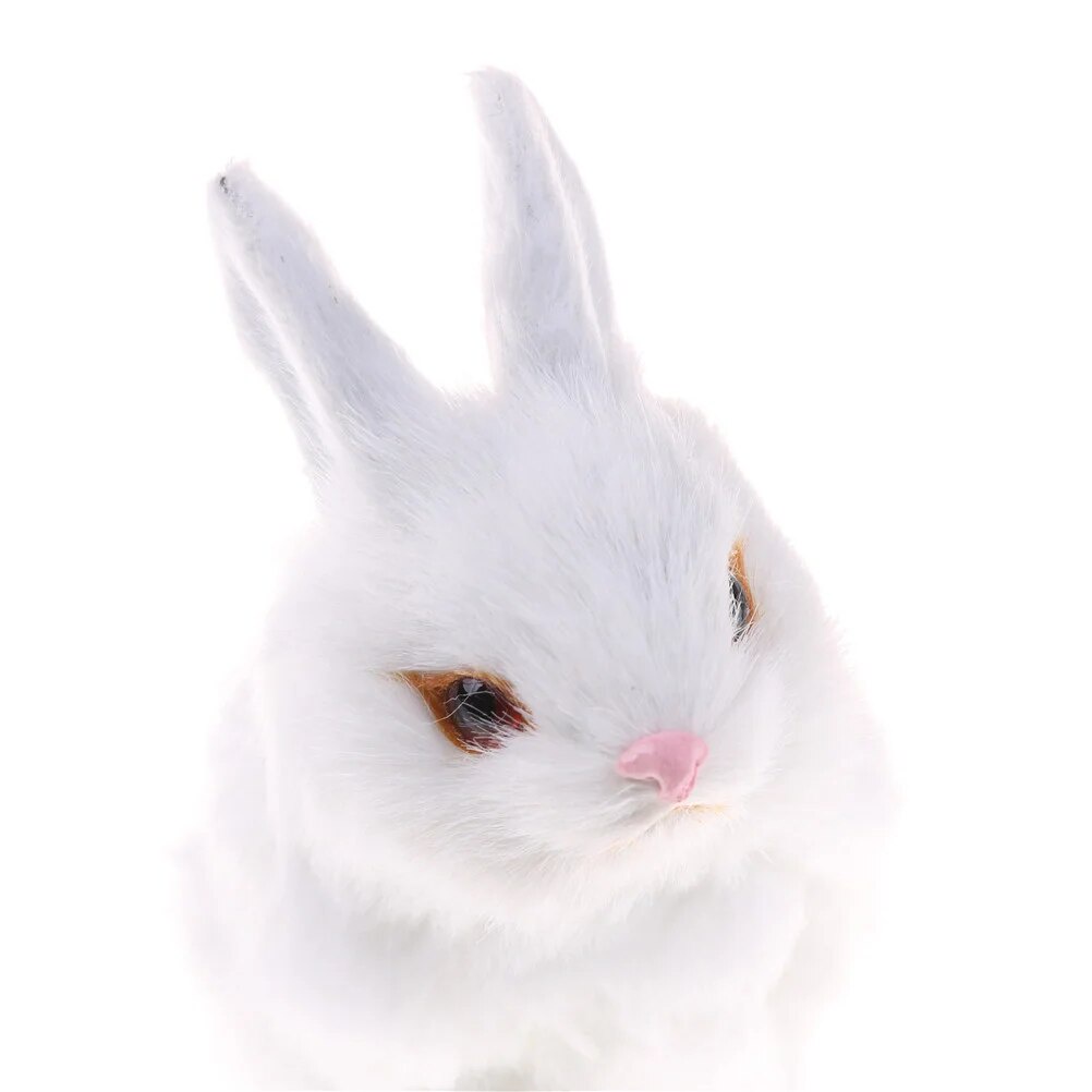 11cm Simulation Mini Pocket Toy Cute Artificial Animal Small Rabbit ...