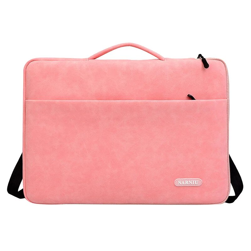 ⓞPU Waterproof Laptop Bag 13 14 15 15.6\"For MacBook Huawei Xiaomi Dell