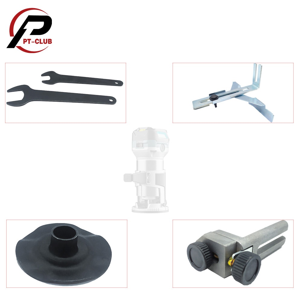 Router Edge Guide & Template Set – ABS And Metal Guide Wheel Bracket For Bosch 3701, 3703, 3709, 3710 Trimmers