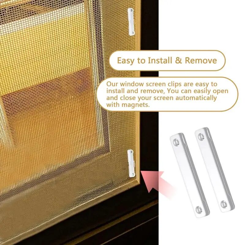 12 Pcs Magic Window Screen Clip,Magnets for Mosquitoe Screen,Permanent ...