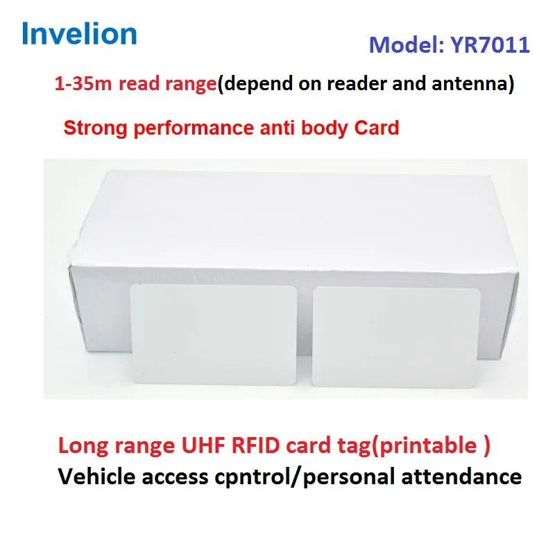 66U 860960mhz passive 135m long range rfid pvc card epc gen2 iso18000