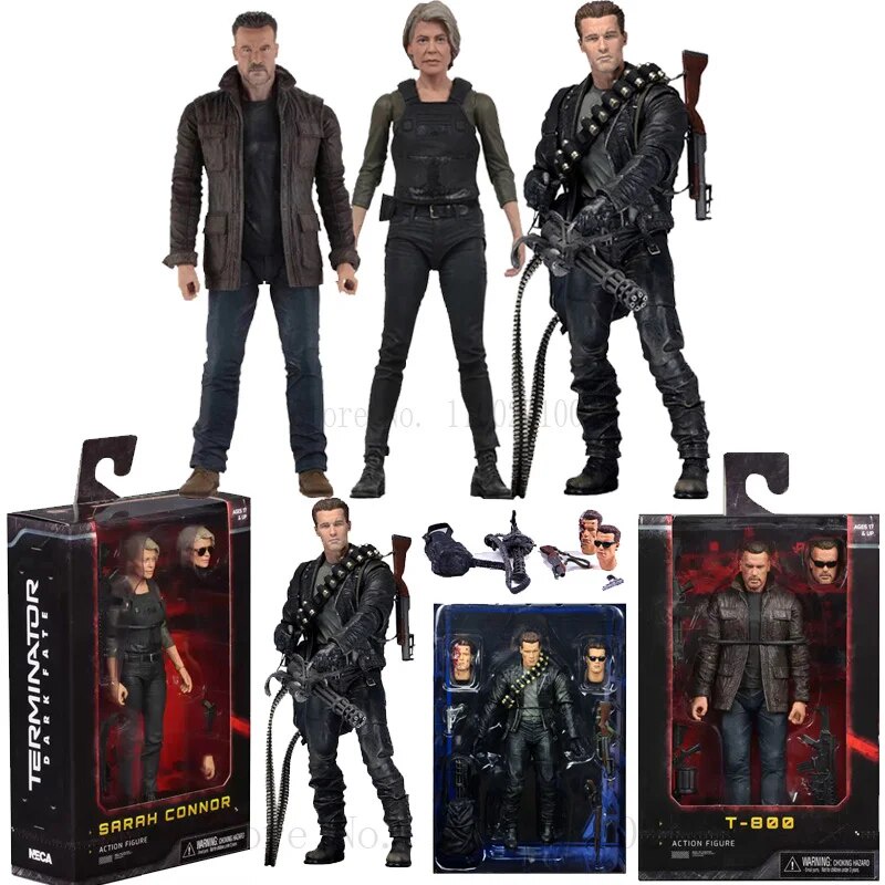 82J NECA Terminator T-800 Dark Fate Sarah Connor Action Figure ...