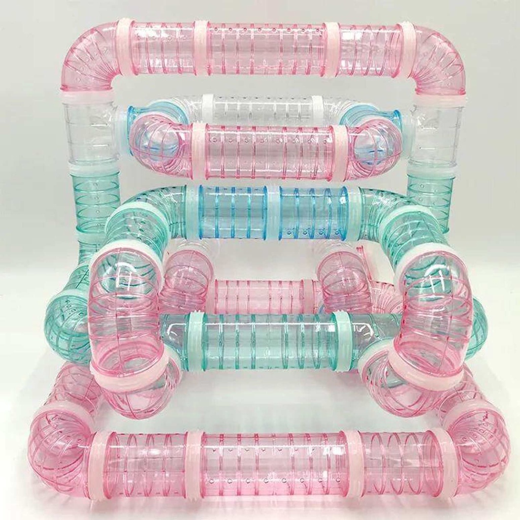 Zusammenklappbarer Kleintiertunnel - Flexibler Spielschlauch Für Hamster & Meerschweinchen