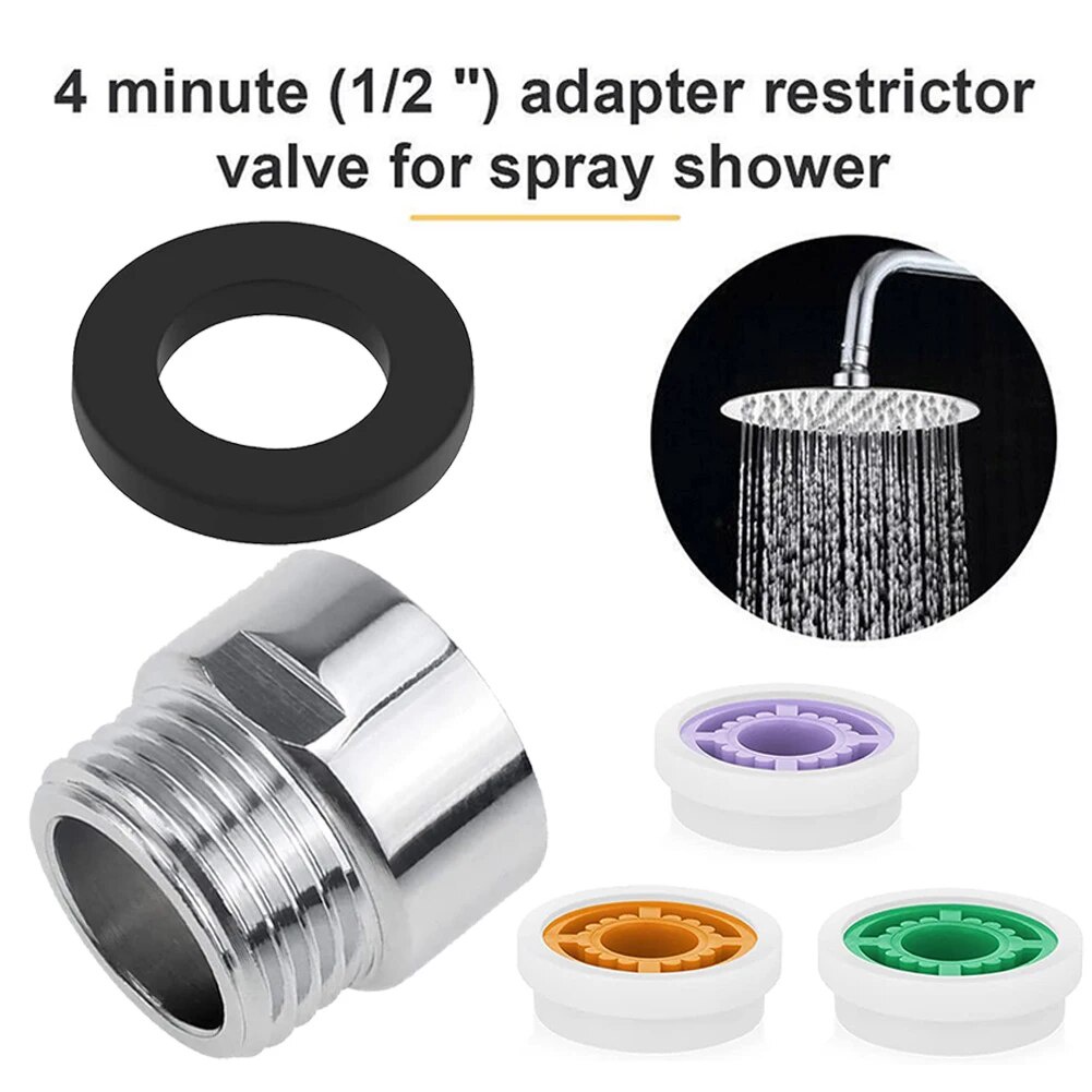 Shower Flow Reducer Limiter Water Saving Shower Head Flow Control Valve ...