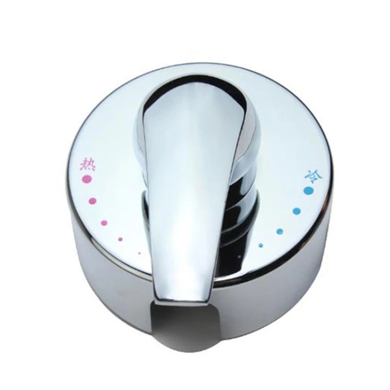 Fully electroplated wallmounted mixing valve, electric water heater