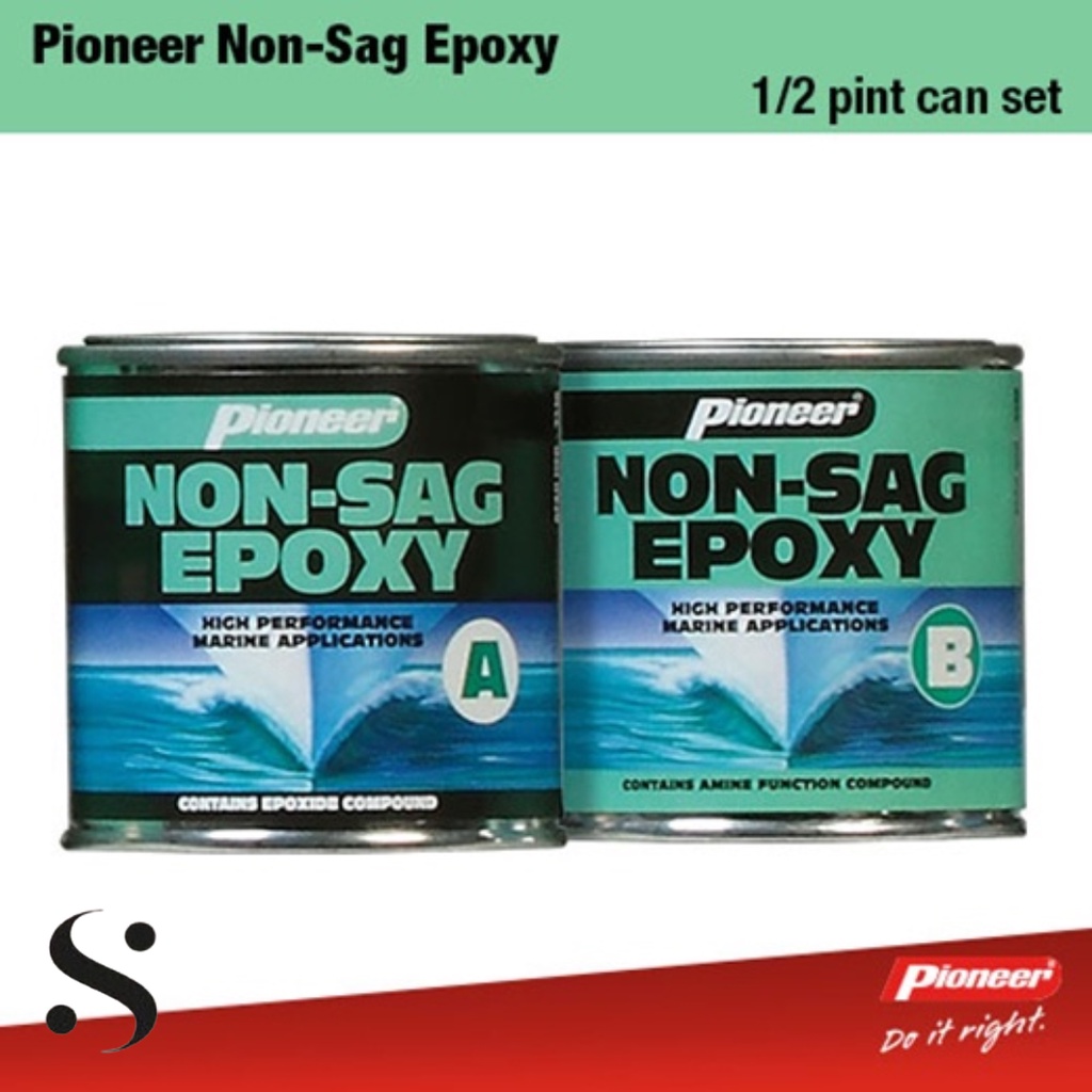 Pioneer Pro Non-sag Epoxy 1/2 Pint For Wood, Concrete, Plastic, Steel ...