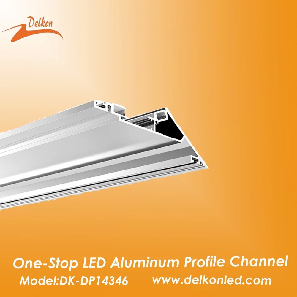 143*46mm Cove Lighting Gypsum LED Profile Ceiling Indirect Drywall ...