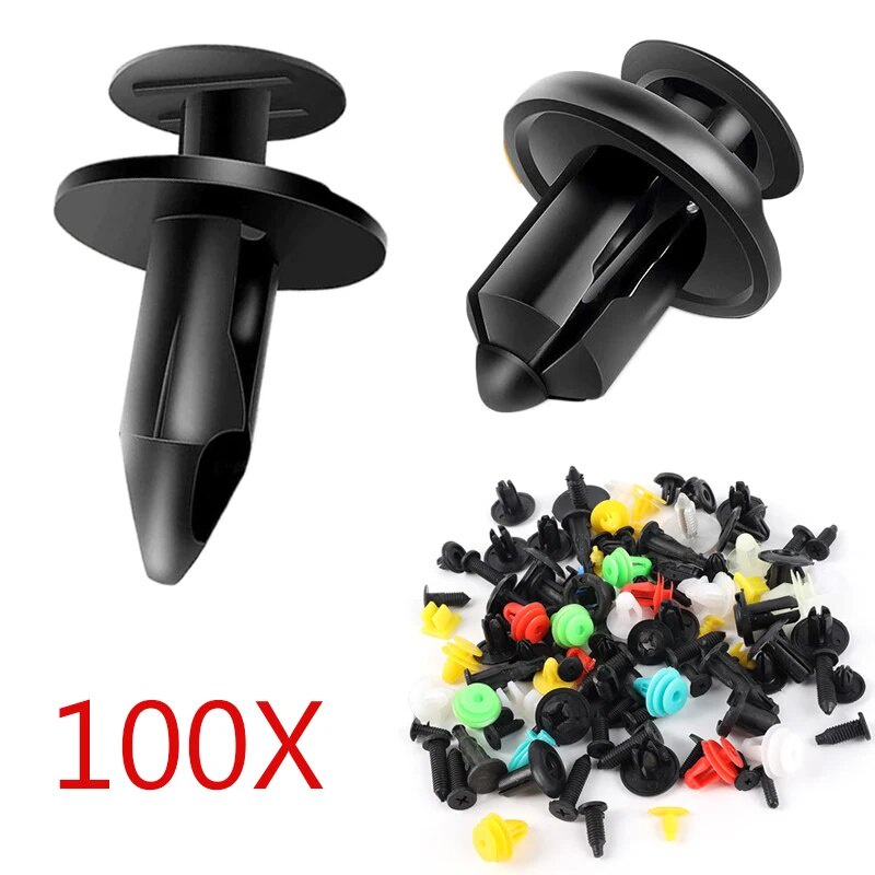 50/100PCS Mixed Car Fastener Clips Set Auto Door Panel Bumper Fender ...