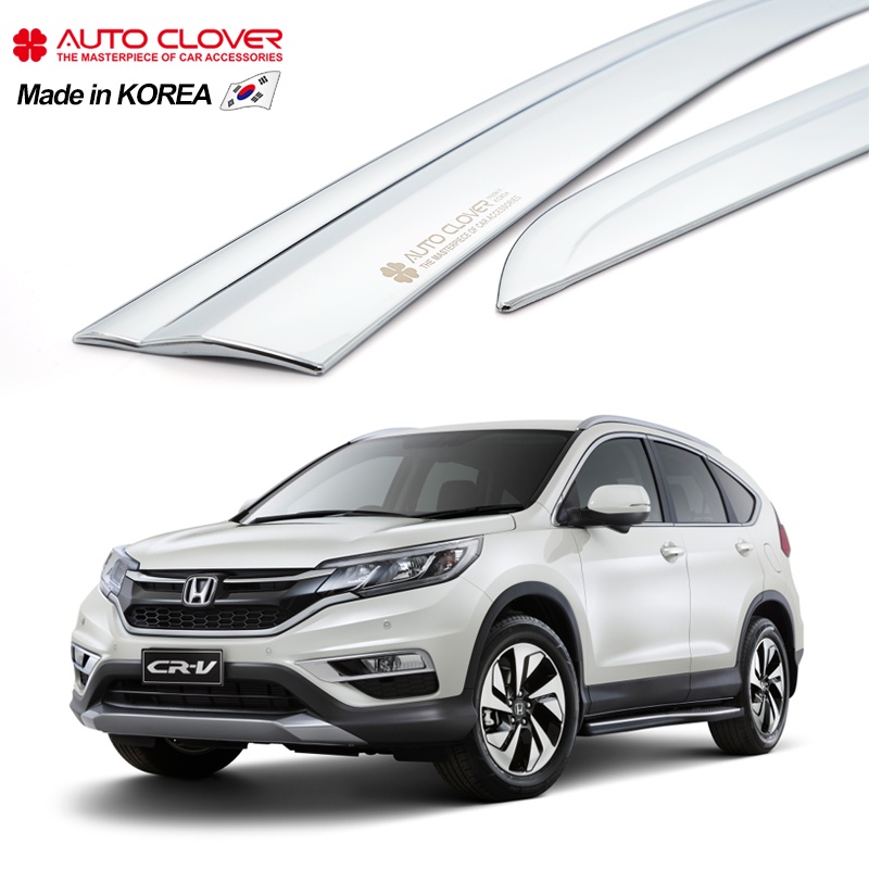 AUTOCLOVER For Honda CR-V Chrome Window Visor Sun Door Visors Side Rain ...