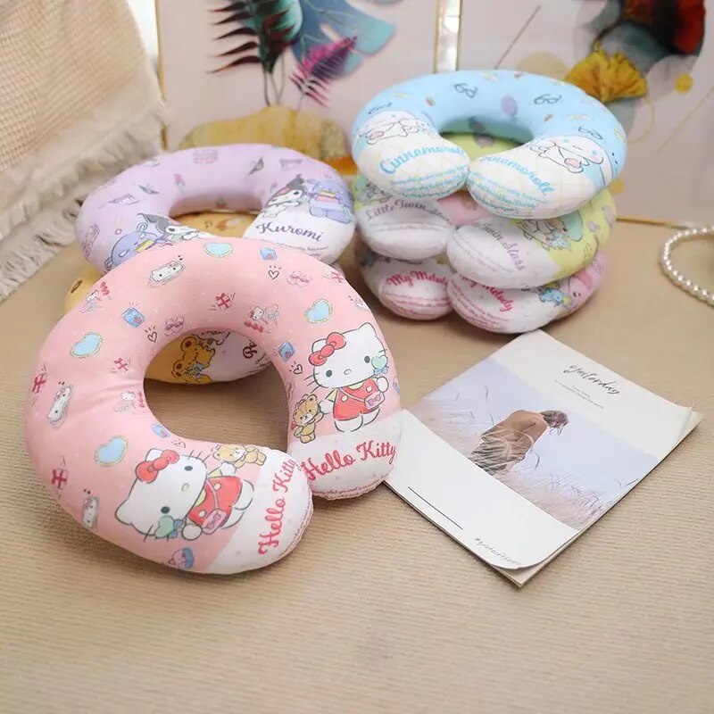 81k Sanrio hello kitty Cartoon U-shaped pillow Travel Neck Pillow ...