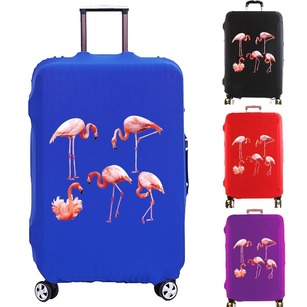 62t Luggage Cover Suitcase Protector Covering Four Big Flamingo ...