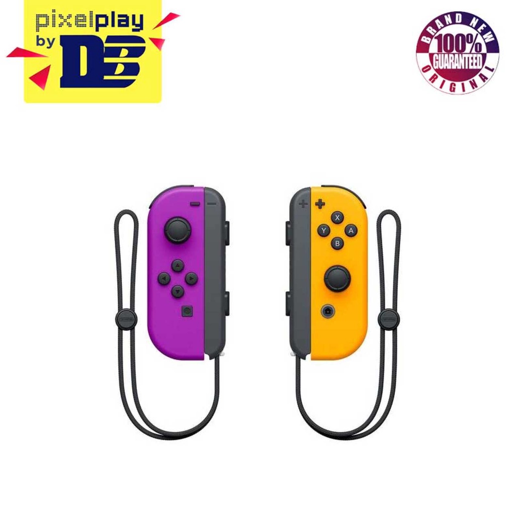 Nintendo Switch JoyCon Left/Right Controller Neon Purple/Neon Orange