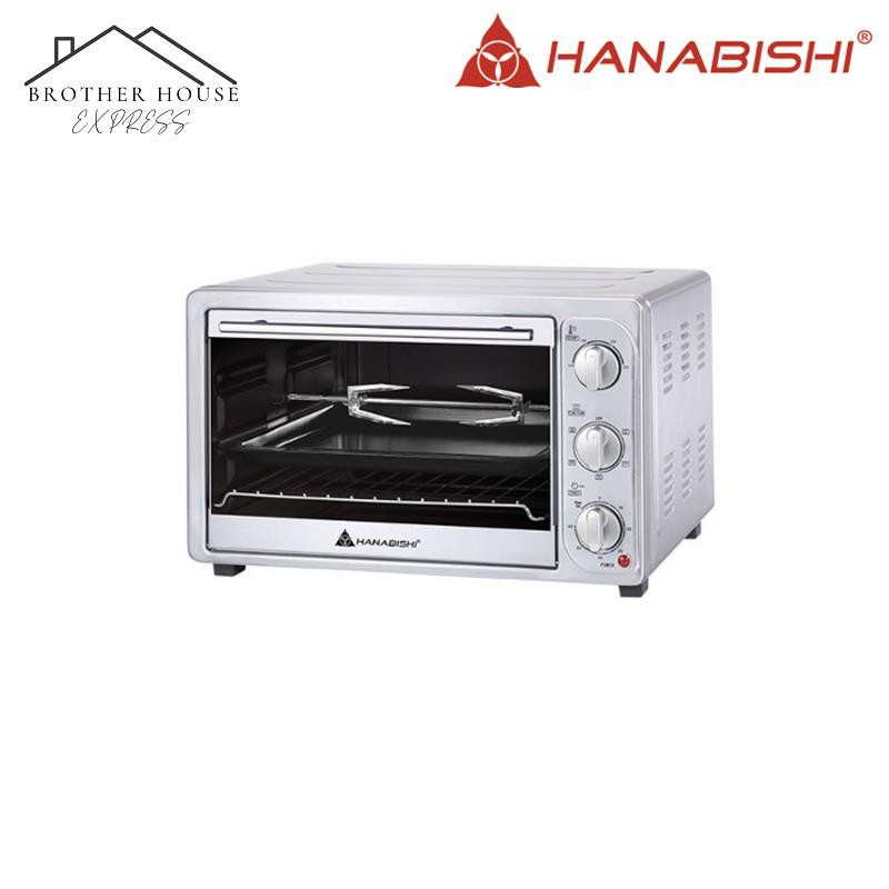 Hanabishi Electric Oven HEO45PSS 45L Pure Stainless Steel Best for Baking with 5 cooking