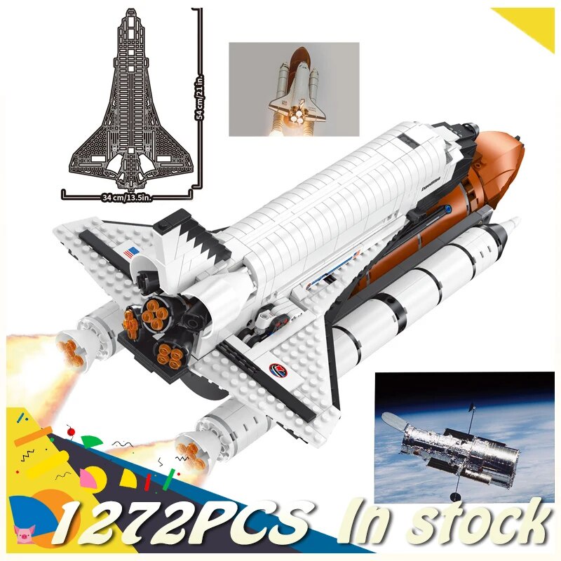 68N New Lepin Moc Space Shuttle Rocket Launch Pad Toy Assembled ...