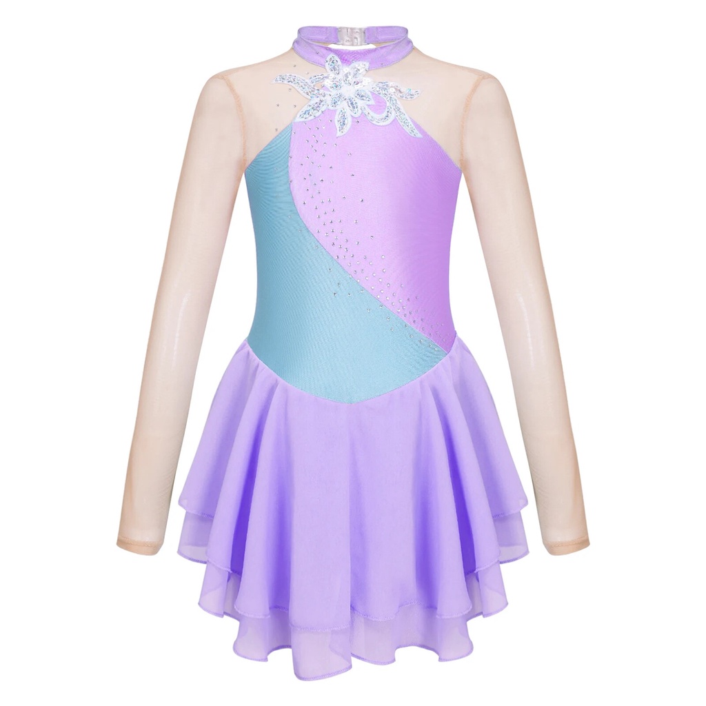 70A Children Girls Figure Skating Dress Ballet Dance Rhythmic ...