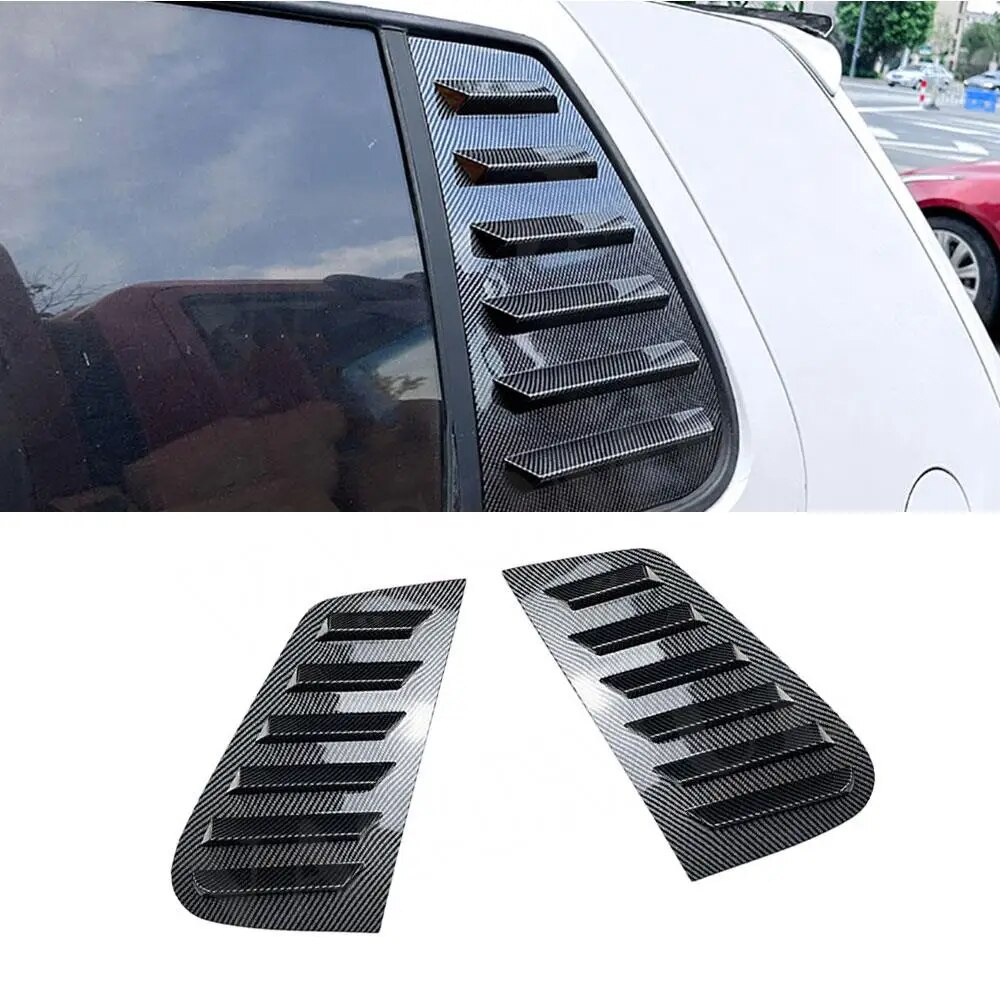 ♜Car Rear Windows Side Vents Shutter Louver Cover Trim Accessories for