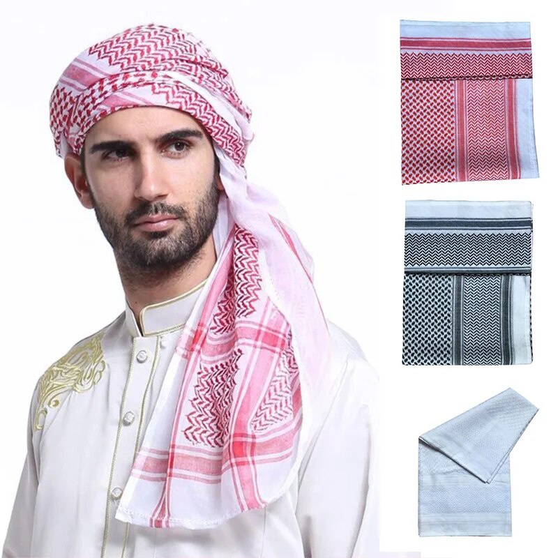 19Z Islamic Saudi Arabic Dubai Head Scarf Man Traditional Costumes