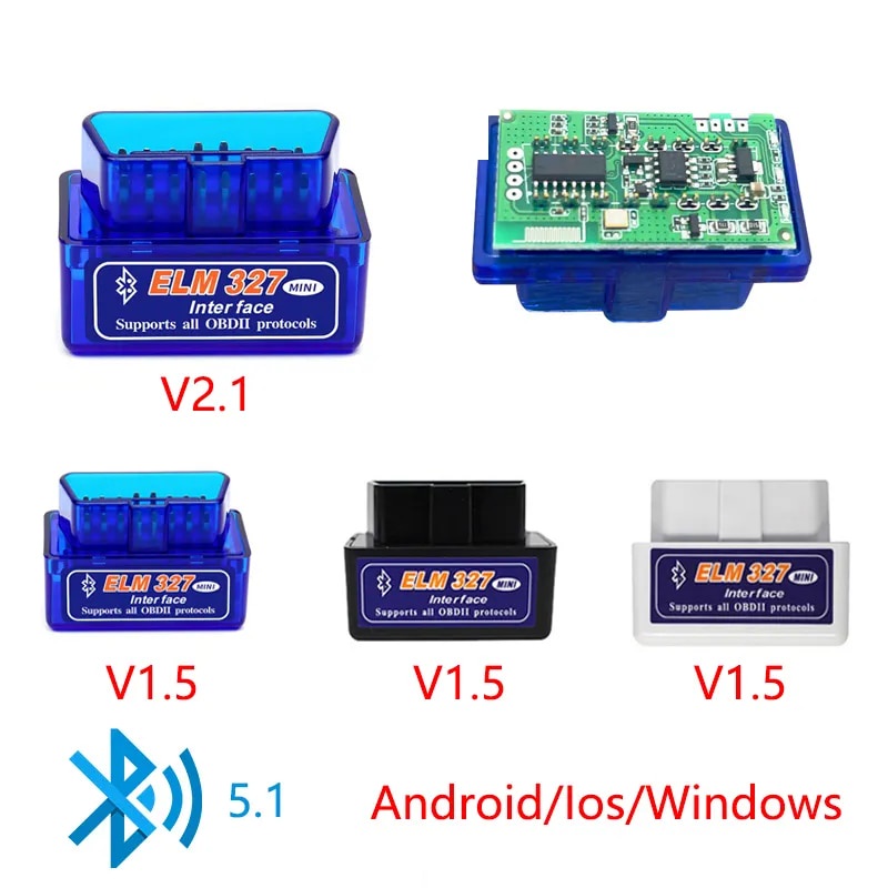 ️Mini Bluetooth ELM327 V2.1 V1.5 Auto OBD Scanner Code Reader Tool Car ...