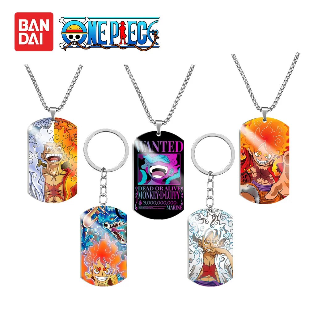 52U Anime One Piece Necklace Cartoon Figure Sun God Nika Luffy Wanted ...