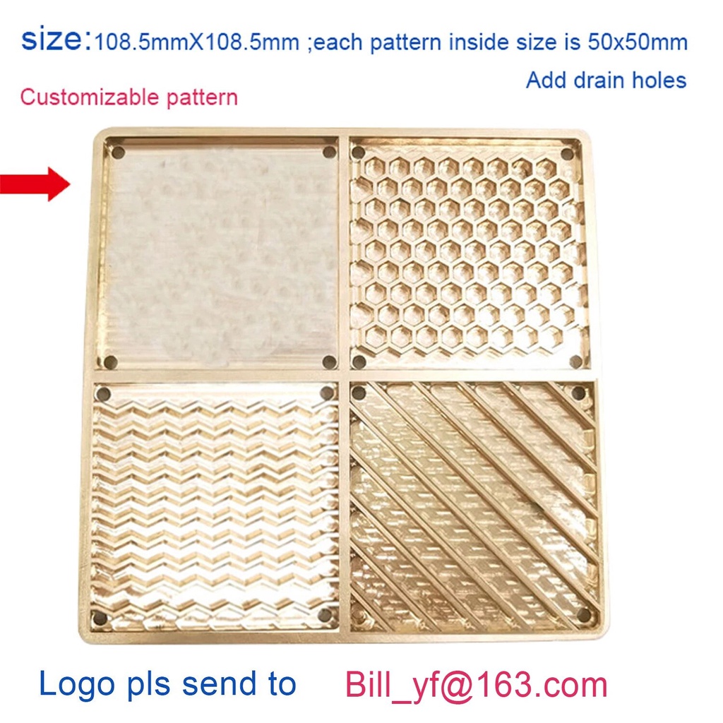 32V Bar Ice Stamp Brass Ice Plate Ice Mold Branding DIY