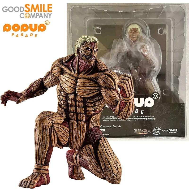 ❥GOOD SMILE COMPANY POP UP PARADE Attack On Titan Reiner Braun The Armored  Titan Ver. PVC 16CM A Nt