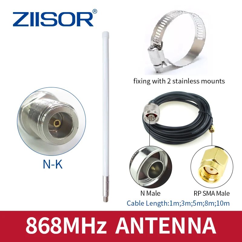 63S 868 MHz Hotspot Antenna for Helium Miner 5dBi Outdoor LoRa 868MHz