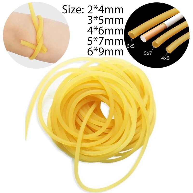 Nature Latex Rubber Hoses Tension Rope High Resilient Elastic Latex ...