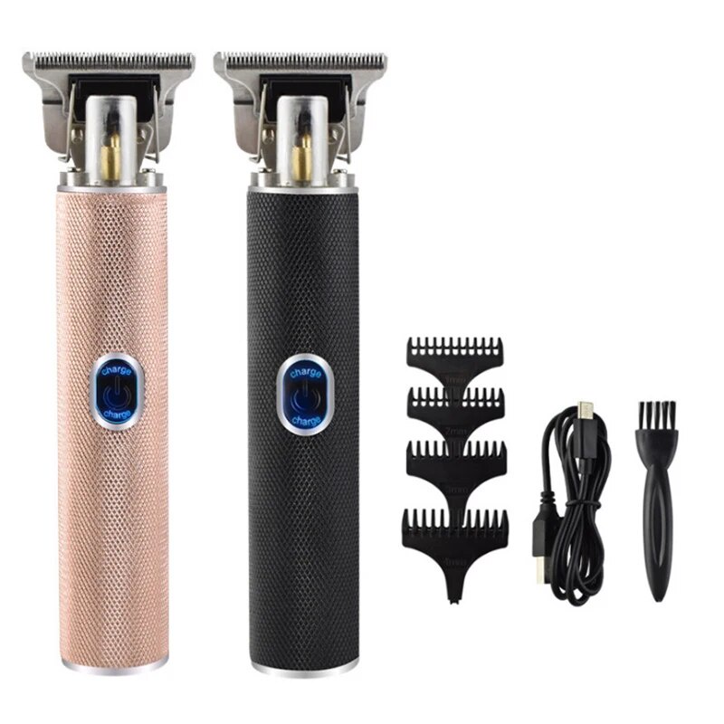 ♛USB Rechargeable T9 Baldheaded Hair Clipper Electric hair trimmer ...