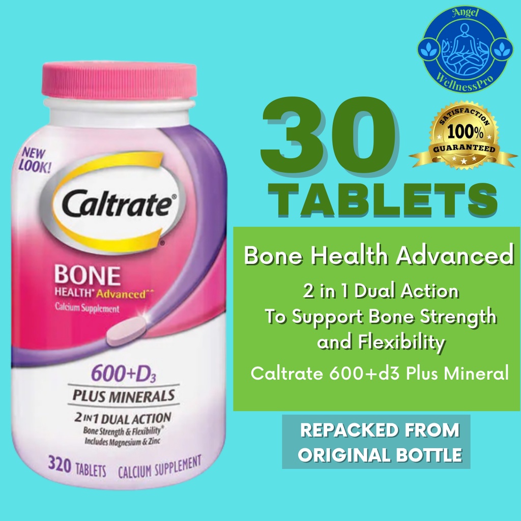 Caltrate Bone Health Advanced 600d3 Plus Minerals 30 Tablets Authentic Shopee Philippines