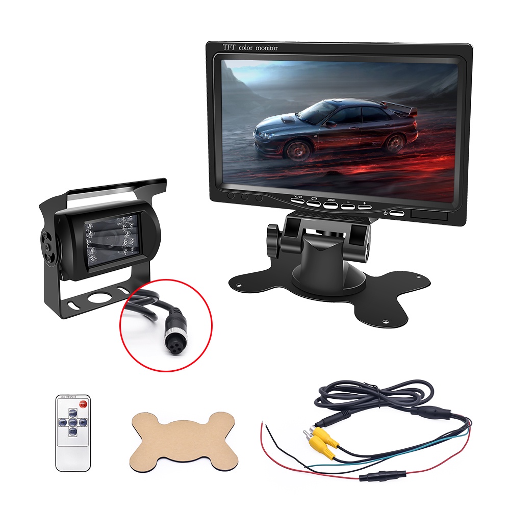 China Factory 7 Inch Screen 24v Truck Car Reverse Camera With Monitor ...