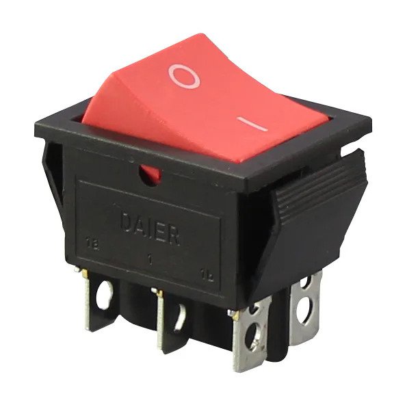 DaierTek KCD2 Rocker Switch ON ON 6 Pin Rocker Switch 20A 125VAC 16A ...