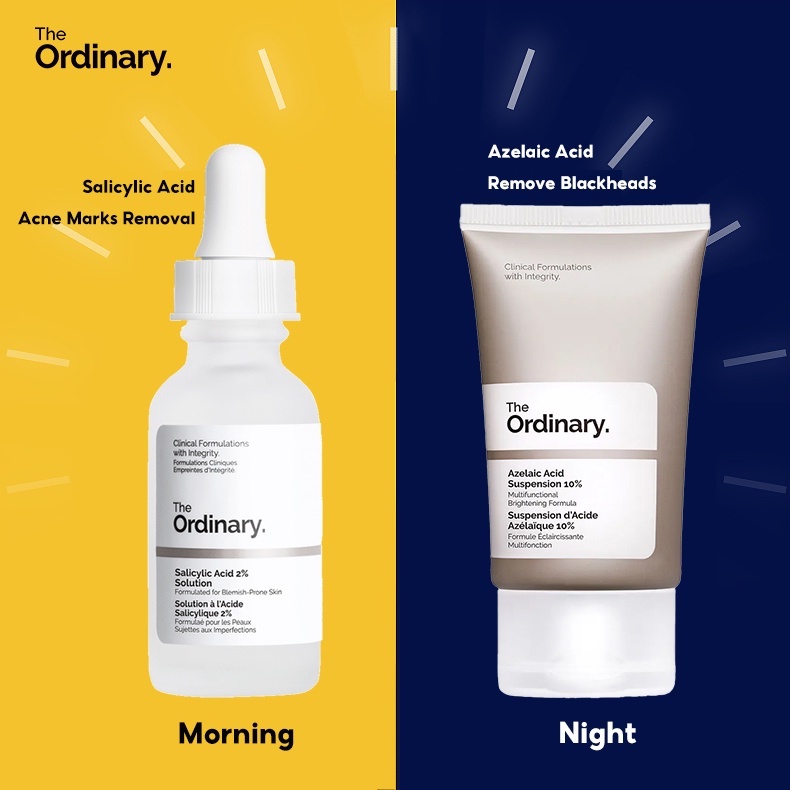 2024 2 Acid Acne Marks Serum Salicylic Blackheads Solution Suspension Ordinary 30ml Azelaic BHA
