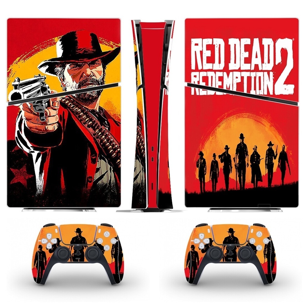 Red Dead Redemption 2 PS5 Slim Disc Skin Sticker Protector Decal Cover ...
