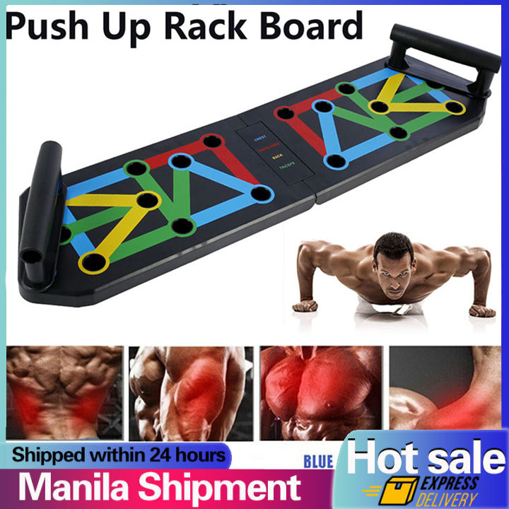 Planche De Fitness 18 En 1 HTWON – Pliable, Poignées Rotatives, Kit Maison