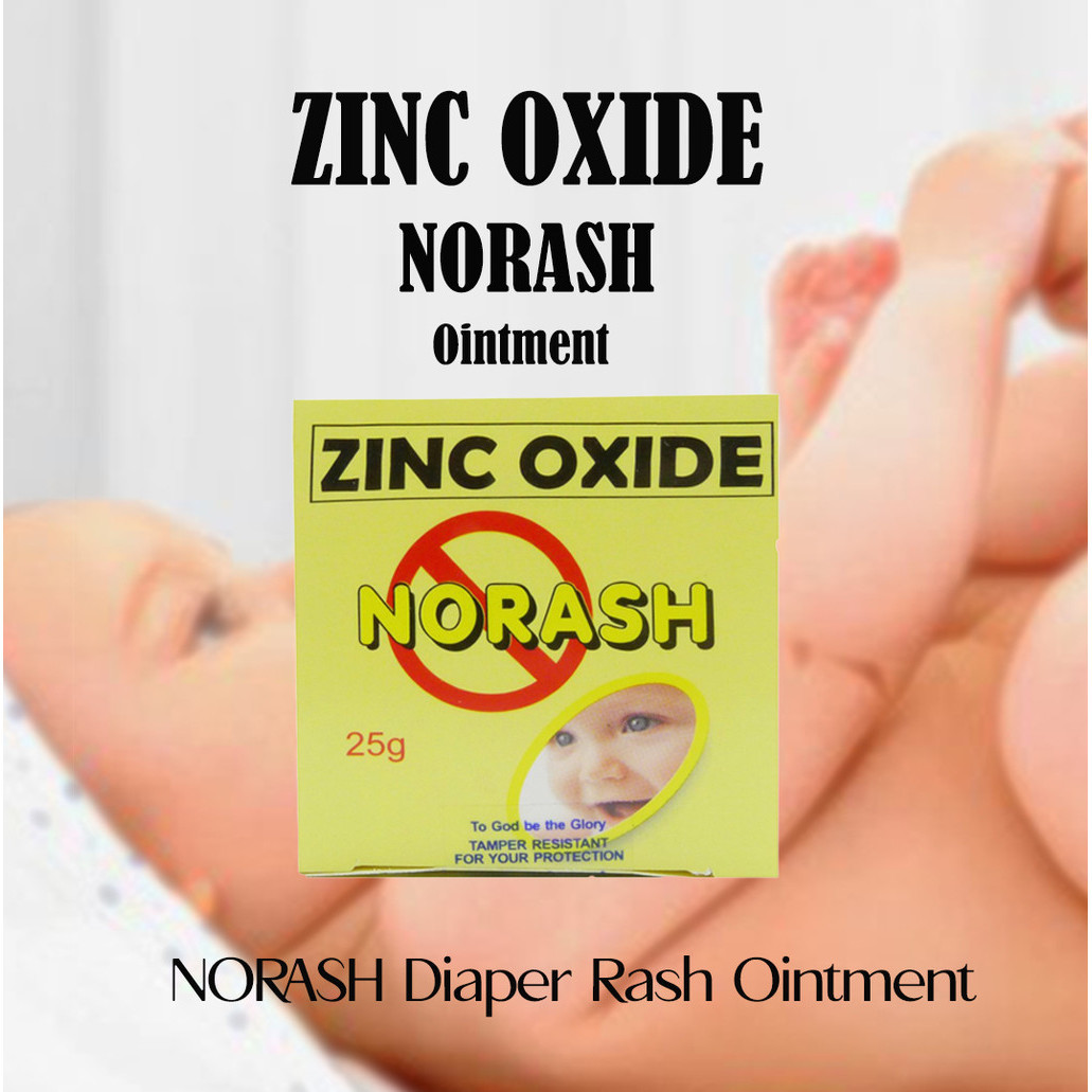 Authentic NORASH Diaper Rash cream with Zinc Oxide and Allantoin Set of ...