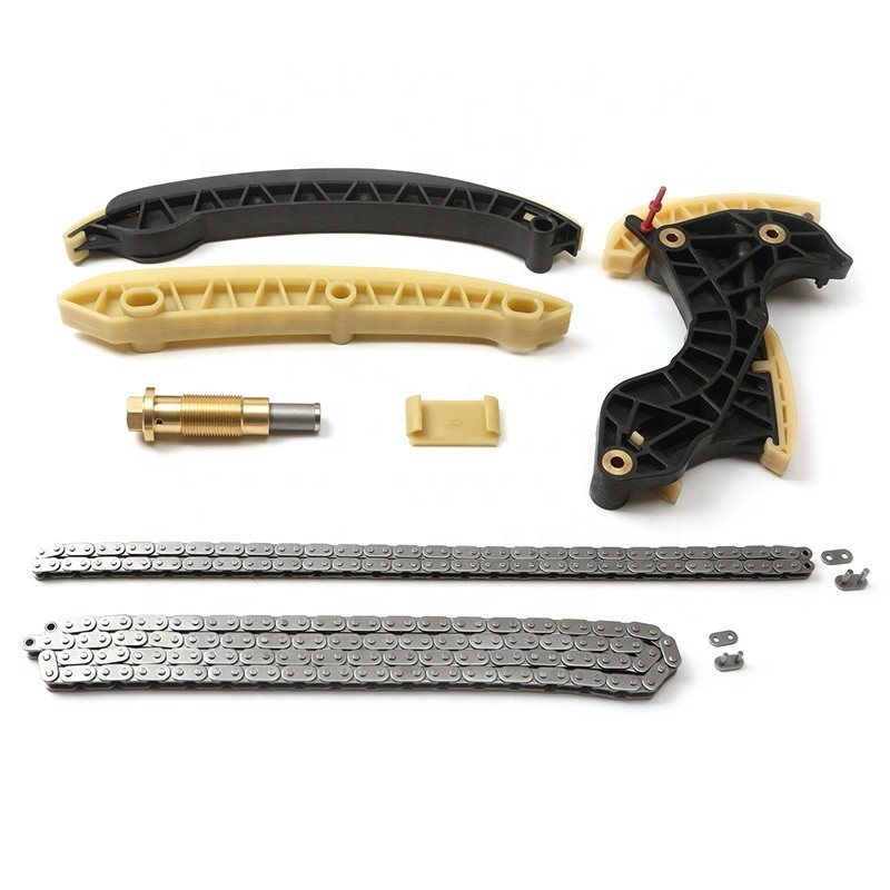 Timing Chain Kit 7 Piece Set Chains, Slide Rail, Tensioners, Guide Rail