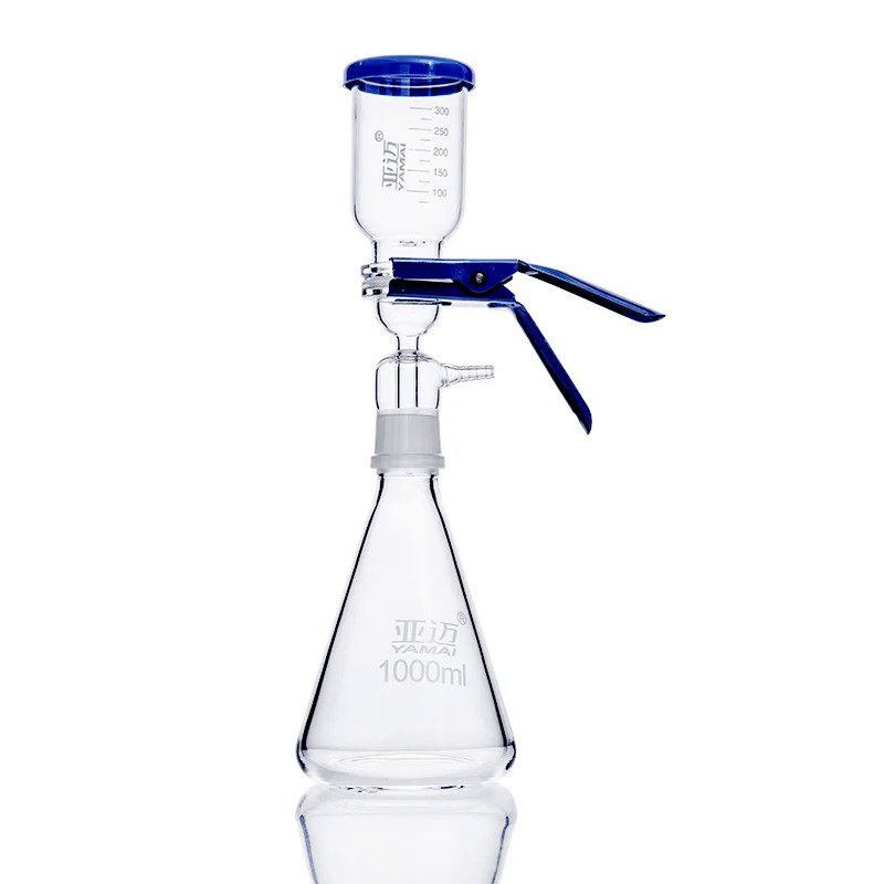 Laboratory 500 1000 2000ml glass vacuum Solvent suction filter ...