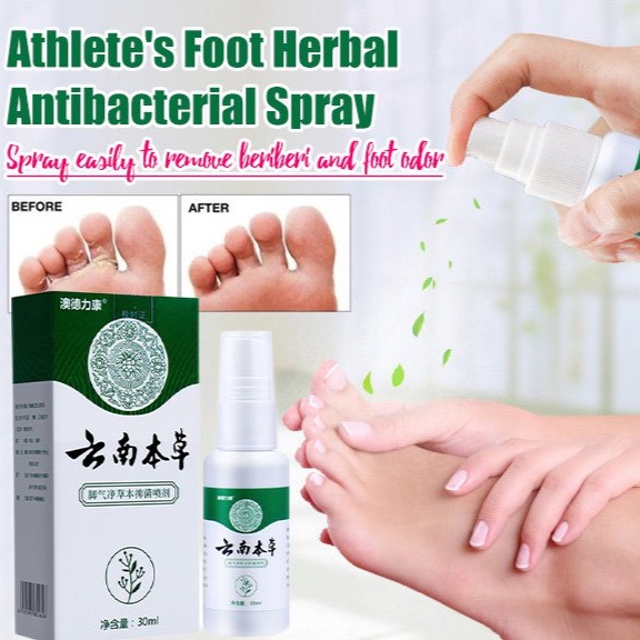 Cash on delivery Herbal Organic Antibacterial Spray Foot AntiSweat ...