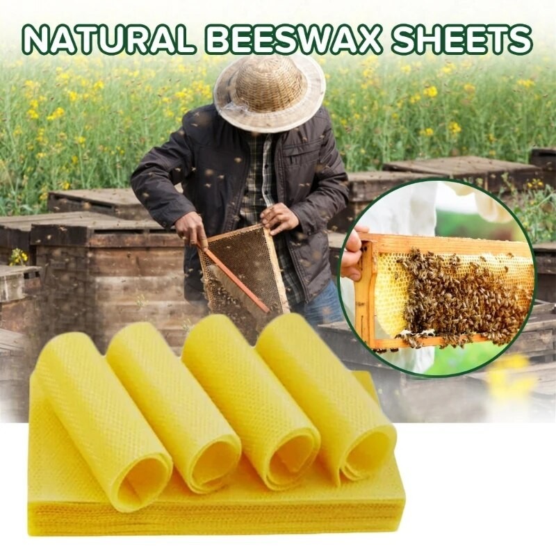 10pcs Beeswax Sheets Candle Making Craft DIY Kit Candle Maker Full Bees