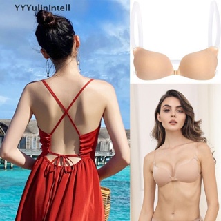 Invisible Bra Push Up Silicone Bra For Wedding Dress Magic Bra With Transparent  Straps Backless Bralette Lingerie Top Plus Size C