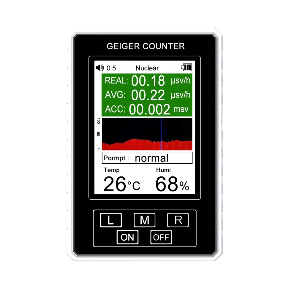 Handheld Portable Geiger counter Nuclear Radiation Detector X-ray Beta ...